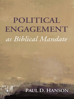 cover image of Political Engagement as Biblical Mandate